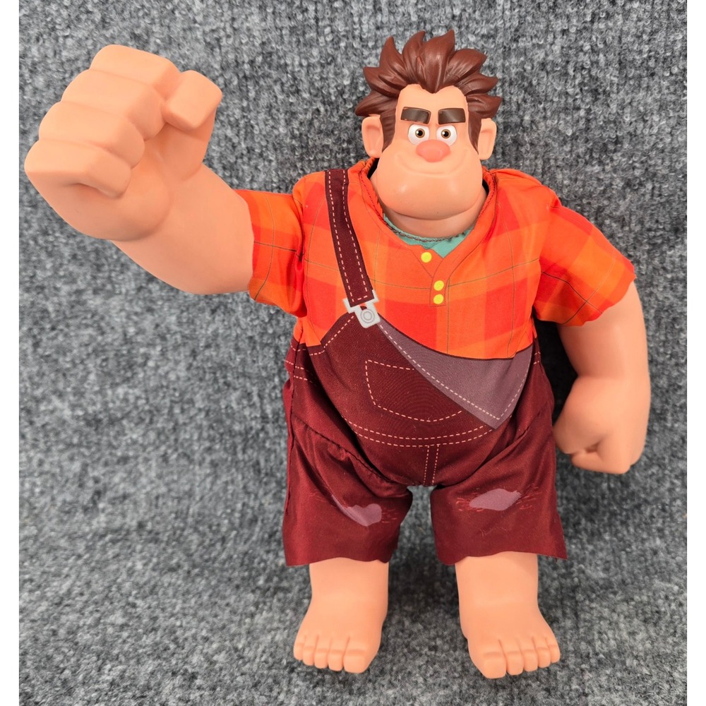 Bandai Wreck It Ralph Action Figure Kids 11" Orange Talking Pounding Fists Works